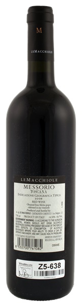 2008 Le Macchiole Messorio, 750ml