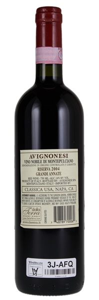 2004 Avignonesi Vino Nobile di Montepulciano Riserva Grandi Annate, 750ml