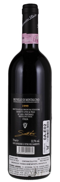 1999 Pertimali Brunello di Montalcino Sassetti Livio, 750ml