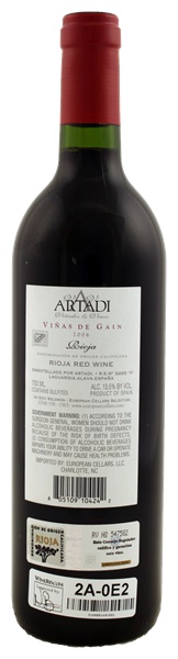2006 Artadi Rioja Vinas de Gain, 750ml