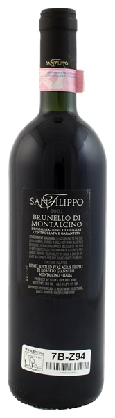 2001 San Filippo Brunello di Montalcino, 750ml