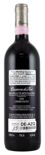 2004 Casanova di Neri Brunello di Montalcino Cerretalto, 750ml