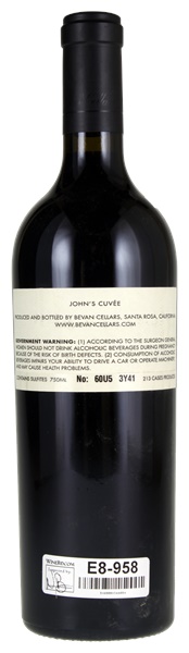 2007 Bevan Cellars John's Cuvee Showket Vineyard Red, 750ml