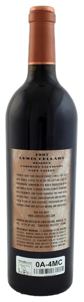 1997 Lewis Cellars Reserve Cabernet Sauvignon, 750ml