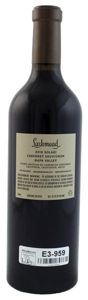 2010 Larkmead Vineyards Solari Cabernet Sauvignon, 750ml