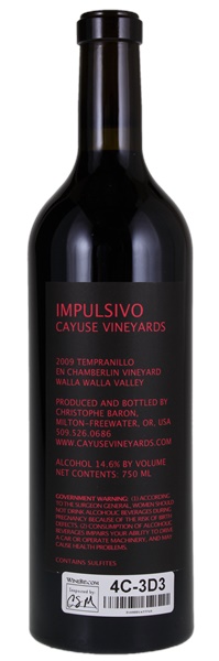 2009 Cayuse En Chamberlin Vineyard Impulsivo, 750ml