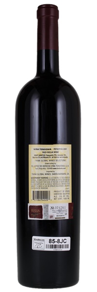 2001 Lopez de Heredia Rioja Vina Tondonia Reserva, 1.5ltr
