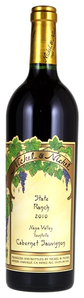 2010 Nickel and Nickel State Ranch Cabernet Sauvignon, 750ml