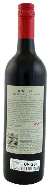 2009 Penfolds Bin 169 Cabernet Sauvignon (Screwcap), 750ml