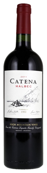 2011 Bodega Catena Zapata High Mountain Vines Malbec, 750ml