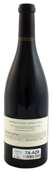 2012 Bevan Cellars Summit 1376 Pinot Noir, 750ml