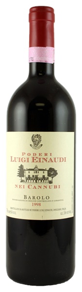 1998 Luigi Einaudi Barolo Cannubi, 750ml
