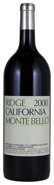 2000 Ridge Monte Bello, 1.5ltr