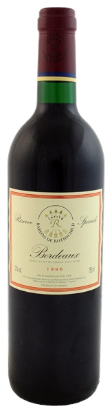 1996 Barons de Lafite Rothschild Bordeaux Reserve Speciale Rouge, 750ml
