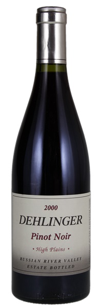 2000 Dehlinger High Plains Pinot Noir, 750ml