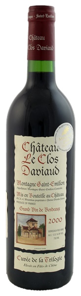 2000 Château Le Clos Daviaud Cuvee de Trilogie, 750ml
