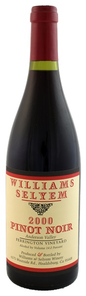 2000 Williams Selyem Ferrington Vineyard Pinot Noir, 750ml