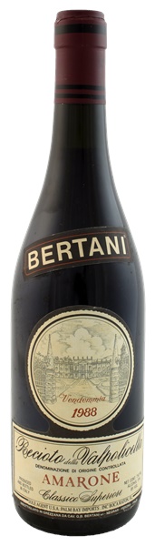 1988 Bertani Recioto della Valpolicella Amarone Classico Superiore, 750ml