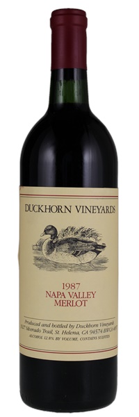 1987 Duckhorn Vineyards Napa Valley Merlot, 750ml