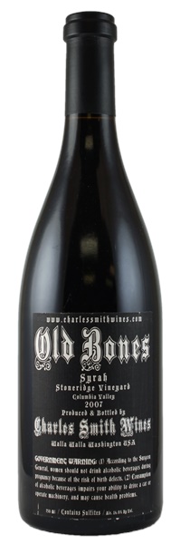 2007 Charles Smith Wines Old Bones Stoneridge Vineyard Syrah, 750ml