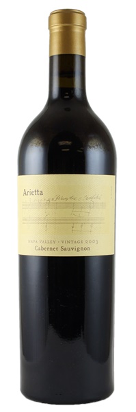 2003 Arietta Cabernet Sauvignon, 750ml