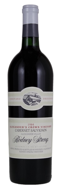 1984 Rodney Strong Alexander's Crown Vineyard Cabernet Sauvignon, 750ml