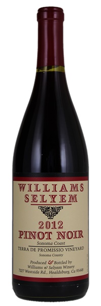 2012 Williams Selyem Terra de Promissio Vineyard Pinot Noir, 750ml