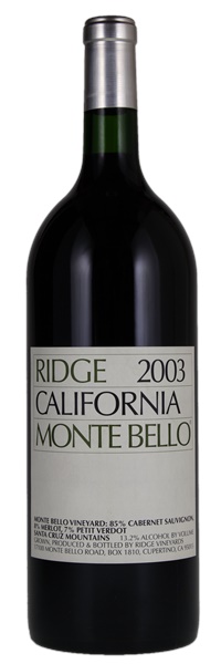 2003 Ridge Monte Bello, 1.5ltr