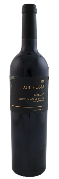 2003 Paul Hobbs Michael Black Vineyard Merlot, 750ml