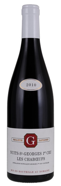 2010 Philippe Gavignet Nuits-St.-Georges Les Chaboeufs, 750ml