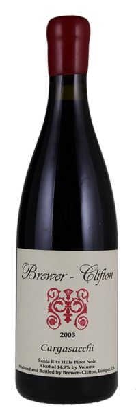 2003 Brewer-Clifton Cargasacchi Pinot Noir, 750ml