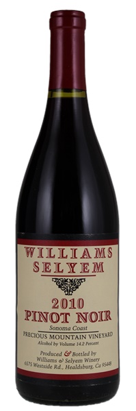 2010 Williams Selyem Precious Mountain Pinot Noir, 750ml