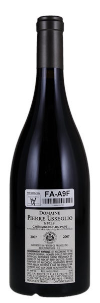 2007 Pierre Usseglio Chateauneuf du Pape Reserve des Deux Freres, 750ml