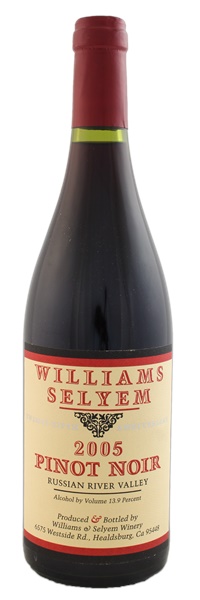 2005 Williams Selyem Russian River Valley Pinot Noir, 750ml