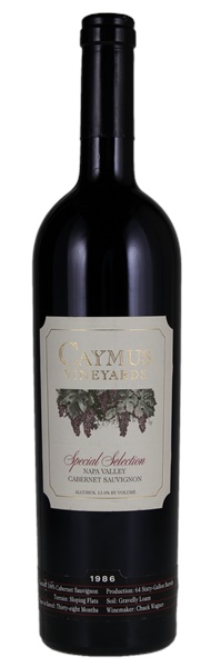 1986 Caymus Special Selection Cabernet Sauvignon, 750ml