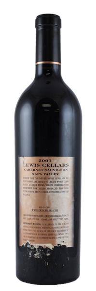 2001 Lewis Cellars Cabernet Sauvignon, 750ml