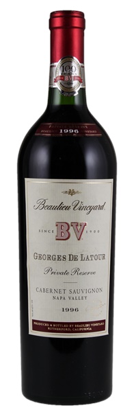 1996 Beaulieu Vineyard Georges de Latour Private Reserve Cabernet Sauvignon, 750ml