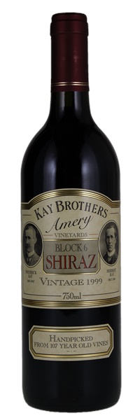 1999 Kay Brothers Amery Block 6 Shiraz, 750ml