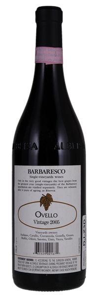 2005 Produttori del Barbaresco Barbaresco Ovello Riserva, 750ml