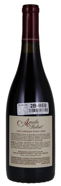 2007 Amalie Robert Estate Pinot Noir, 750ml