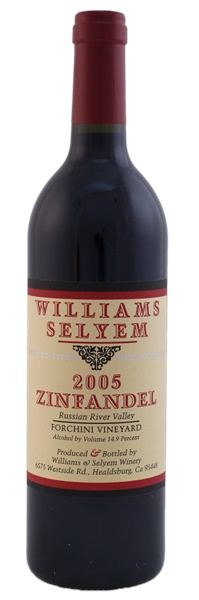 2005 Williams Selyem Forchini Vineyard Zinfandel, 750ml