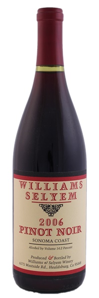 2006 Williams Selyem Sonoma Coast Pinot Noir, 750ml