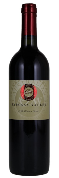 1998 Australian Domaine Wines Alliance Shiraz, 750ml