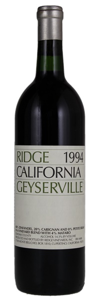 1994 Ridge Geyserville, 750ml