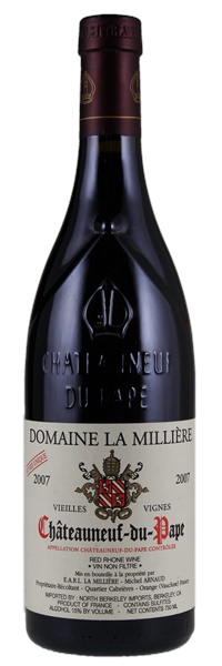 2007 Domaine La Milliere Chateauneuf-du-Pape Vieilles Vignes Cuvee Unique, 750ml