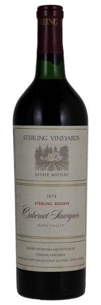 1974 Sterling Vineyards Reserve Cabernet Sauvignon, 750ml