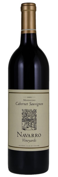 2002 Navarro Vineyards Cabernet Sauvignon, 750ml