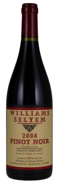 2004 Williams Selyem Hirsch Vineyard Pinot Noir, 750ml