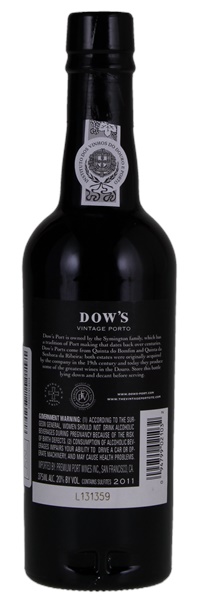 2011 Dow's, 375ml