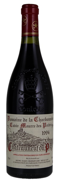 1994 Domaine de la Charbonniere Chateauneuf du Pape Cuvee Mourre des Perdrix, 750ml